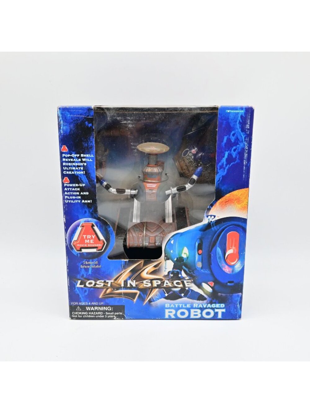 Lost In Space Battle Ravaged Robot Action Figure With Box Vintage 1997